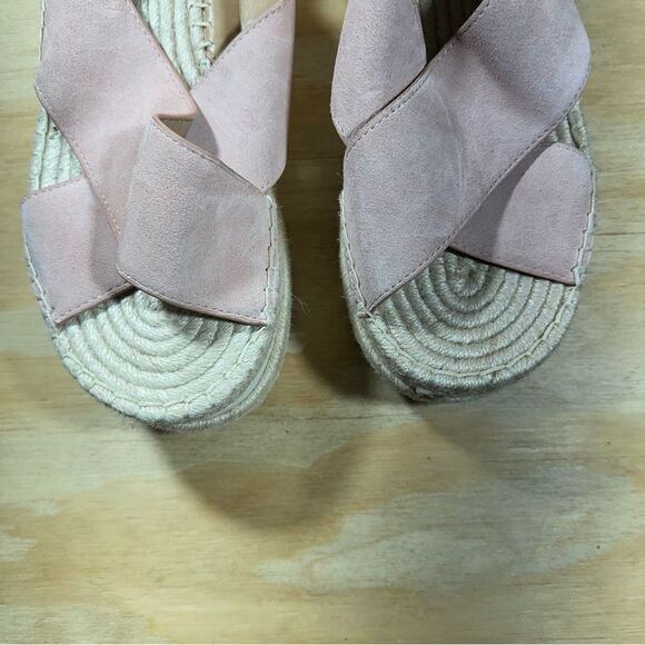 Marc Fisher Pink Espadrille Wedge Sandals Women’s Size 11 - Picture 5 of 9